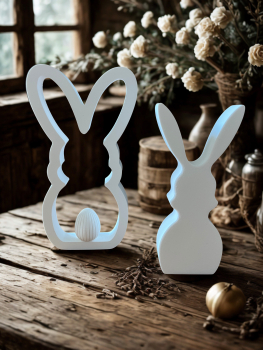 Silhouette Hase / Osterdeko